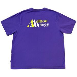 Malbon Alpines Golf And Ski Summit Pocket T Shirt Men’s XL Purple